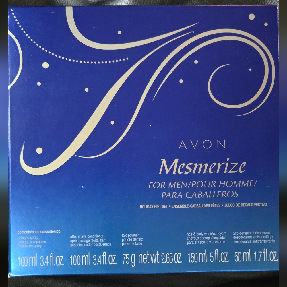 Avon Mesmerize Men's Gift Set Coligne After Shave Full Size - Picture 2 of 5